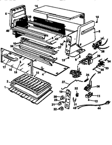 Replacement Parts Diagram and Parts List for TRO200  Black and Decker Toaster Oven